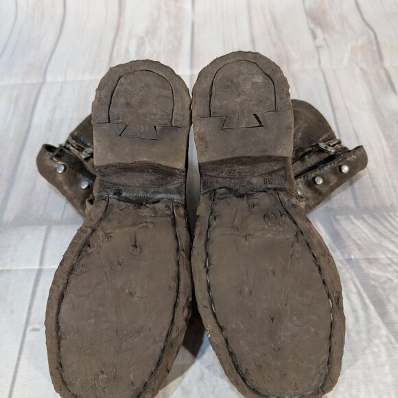 A.S.98 Women's Smoke Brown Zipper Emerson Boot Size 36 - Picture 7 of 9